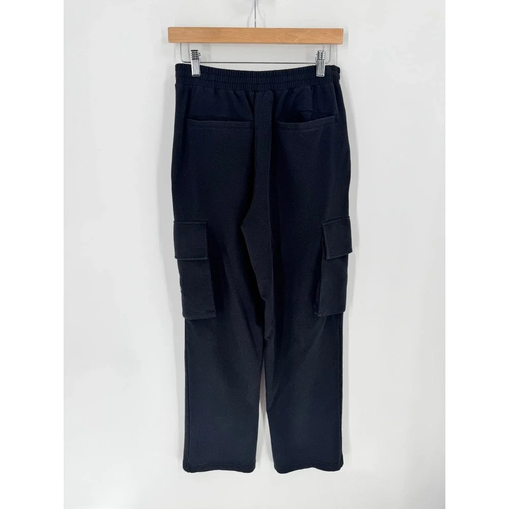 ALO Yoga Cargo‎ Utility Pants Womens XS Black High Waist Soft Washed Pocket